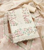 embroidered unstitched dress material