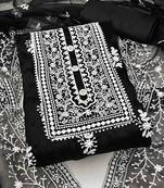 Embroidered Organza Unstitched Dress Material