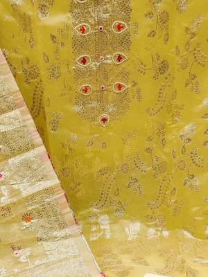 woven design unstitched dress material 4