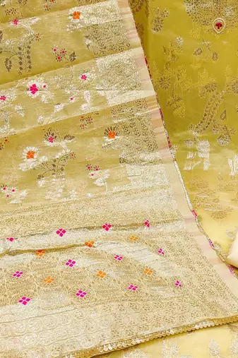 woven design unstitched dress material