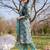 Green printed pure cotton kurta trouser dupatta set
