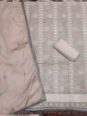 embroidered cotton unstitched dress material 3