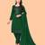Women Green & Red Embroidered Unstitched Dress Material