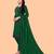 Women Green & Red Embroidered Unstitched Dress Material