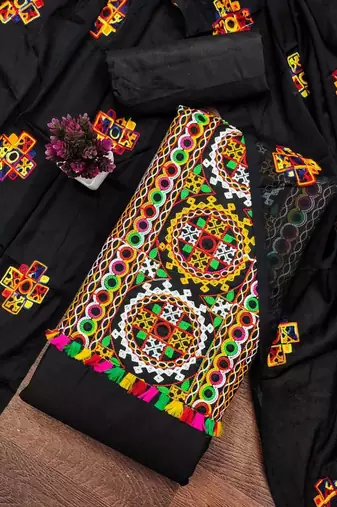 embroidered unstitched dress material
