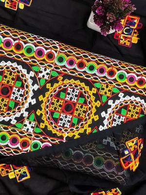 embroidered unstitched dress material 2
