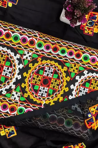 embroidered unstitched dress material