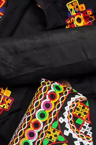 embroidered unstitched dress material