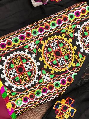 embroidered unstitched dress material 3