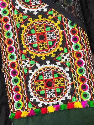 embroidered unstitched dress material 2