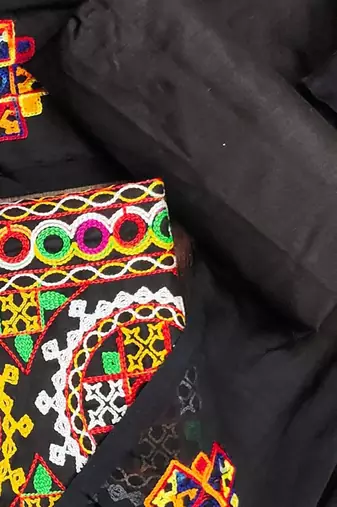 embroidered unstitched dress material