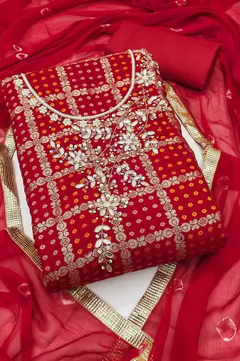 unstitched dress material