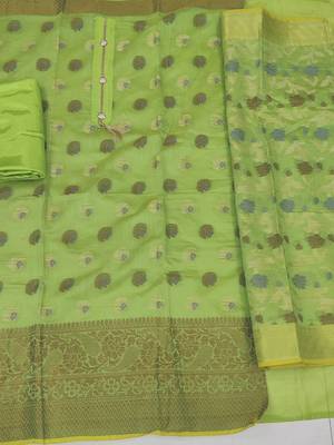 woven design unstitched dress material 2