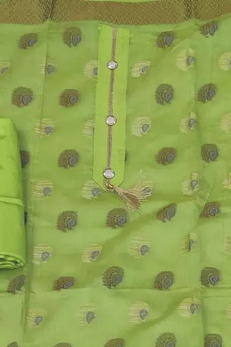 woven design unstitched dress material