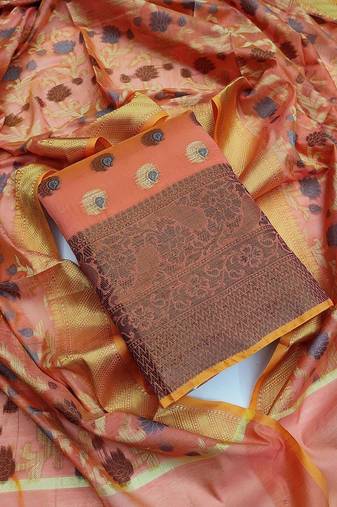 Paisley Printed Unstitched Dress Material