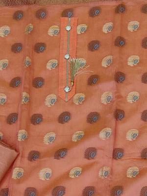 paisley printed unstitched dress material 3