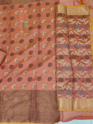 paisley printed unstitched dress material 4
