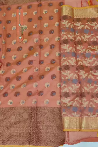 paisley printed unstitched dress material