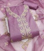 embroidered unstitched dress material
