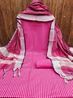 striped unstitched dress material 4