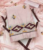 embroidered unstitched dress material