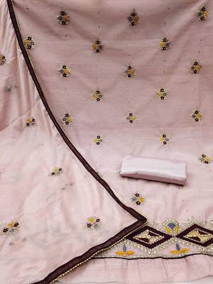 embroidered unstitched dress material 3