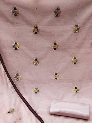 embroidered unstitched dress material 4