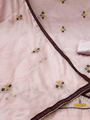 embroidered unstitched dress material 5