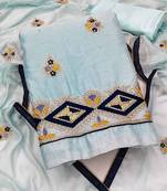 embroidered unstitched dress material