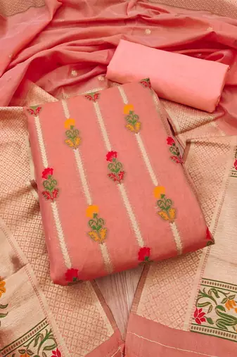 woven design unstitched dress material