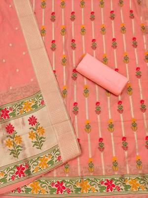 woven design unstitched dress material 3