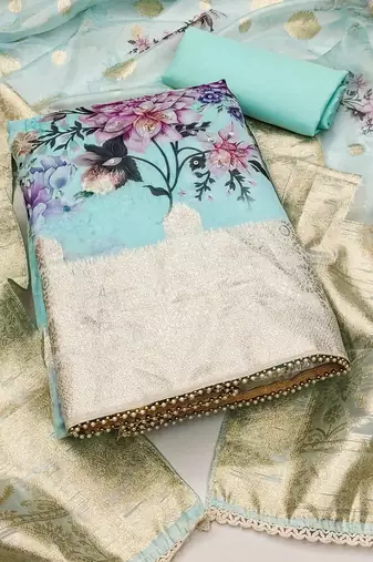 printed unstitched dress material