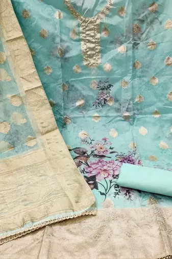 printed unstitched dress material