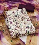 floral printed unstitched dress material