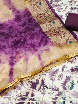 floral printed unstitched dress material 3