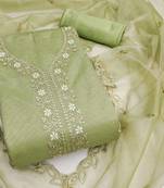 embroidered organza unstitched dress material