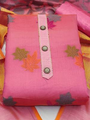 Woven Design Unstitched Dress Material 2