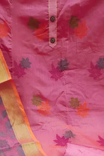 woven design unstitched dress material