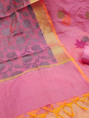 Woven Design Unstitched Dress Material 5