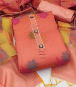 woven design unstitched dress material