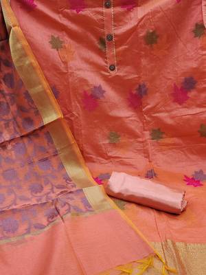 woven design unstitched dress material 3