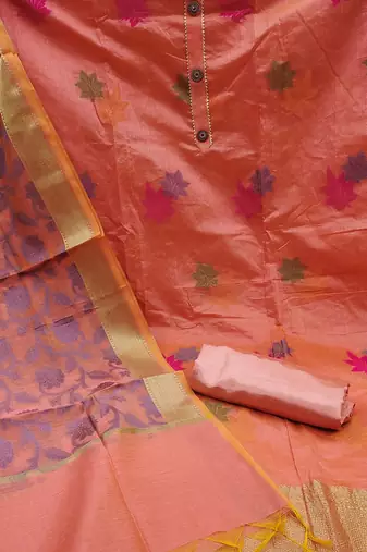 woven design unstitched dress material