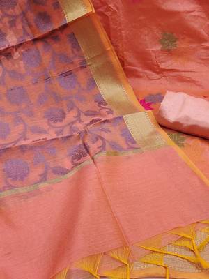 woven design unstitched dress material 5