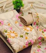 embroidered unstitched dress material