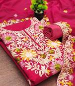 Embroidered Unstitched Dress Material