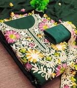 embroidered viscose rayon unstitched dress material