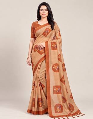 chiku erod soft with fancy digital print with tissue saree 1