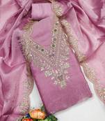 embroidered unstitched dress material