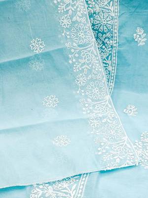 Floral Embroidered Unstitched Dress Material 5