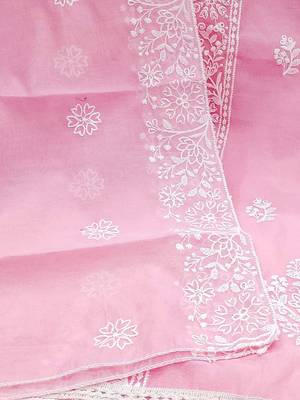 floral embroidered unstitched dress material 5